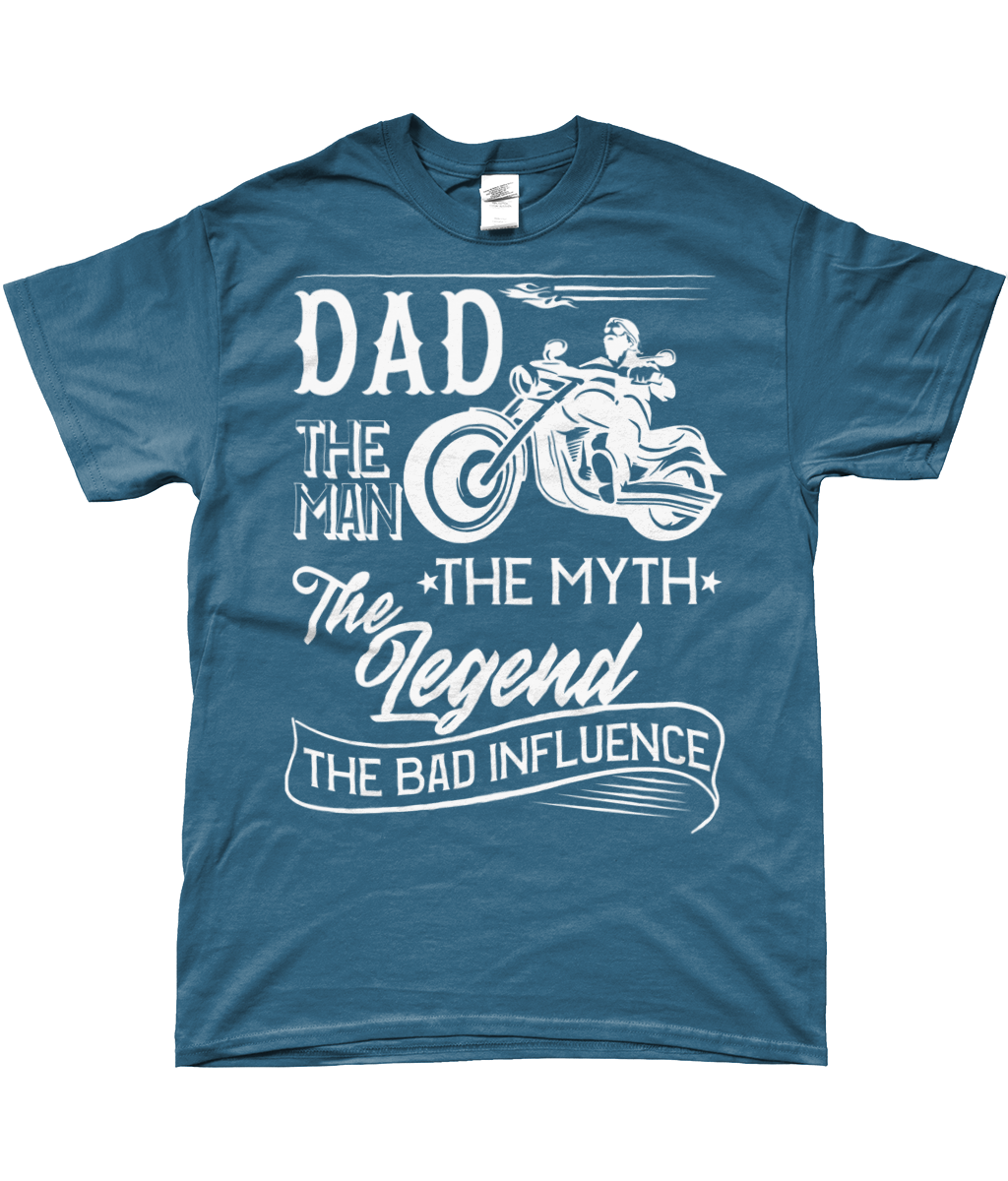 Bad Influence Dad Motorcycle T-Shirt v2