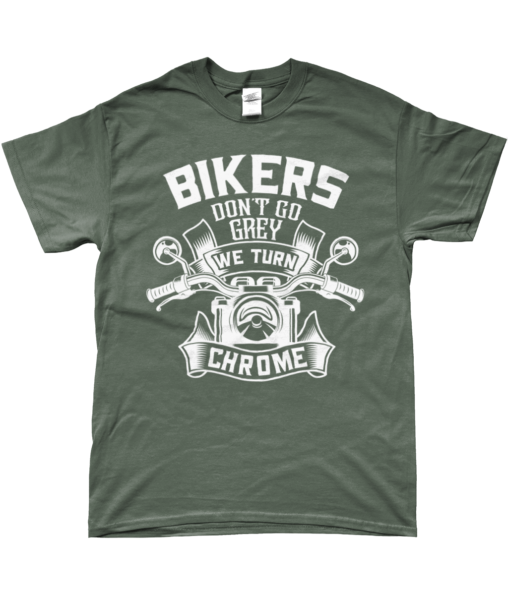Bikers Don't Go Grey  Motorcycle T-Shirt v2