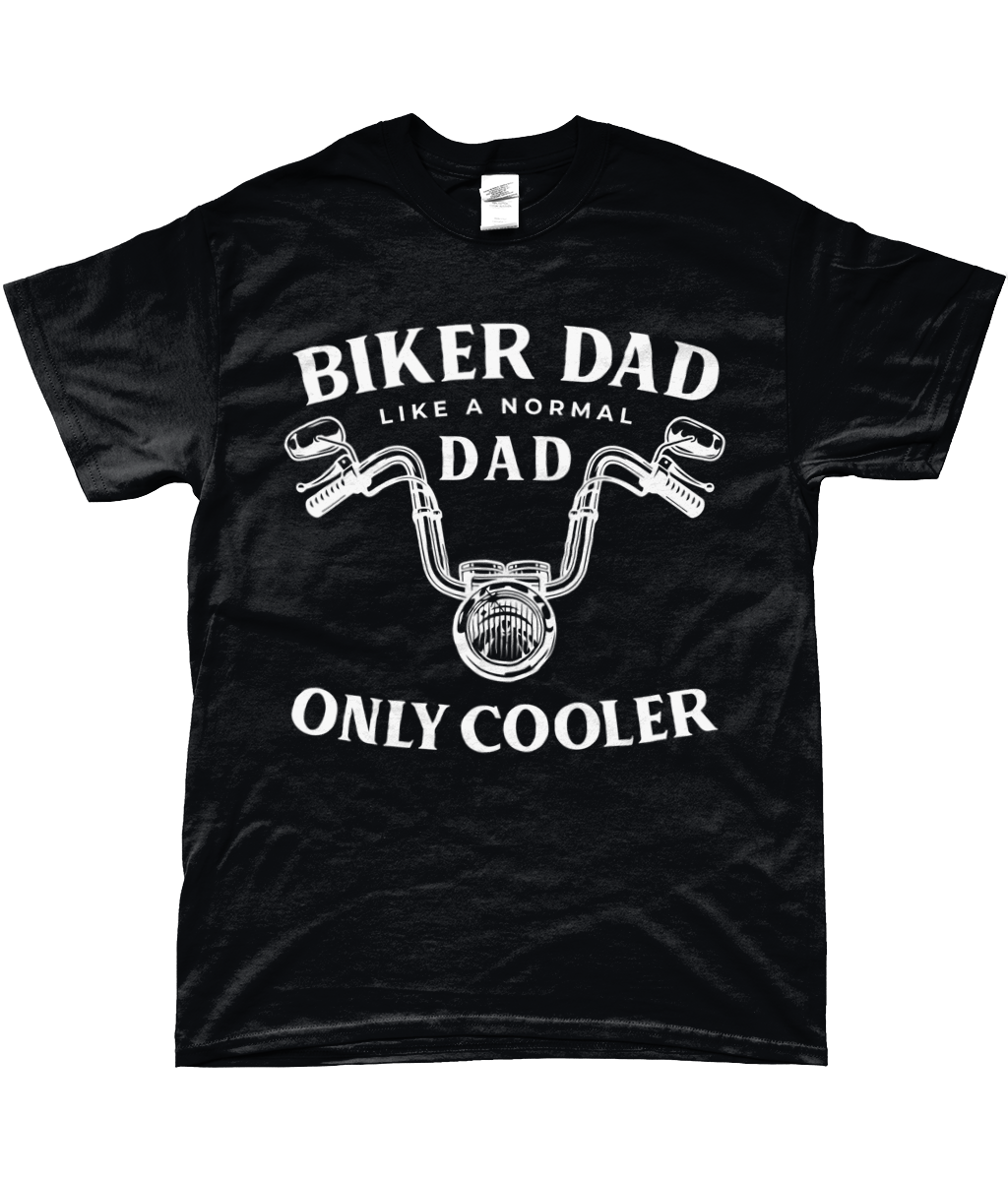 Cool Biker Dad Motorcycle T-Shirt v2